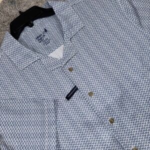Johnnie-O Shackleford Button Up Shirt Mens Cool Breeze Tech Navy Medium NEW